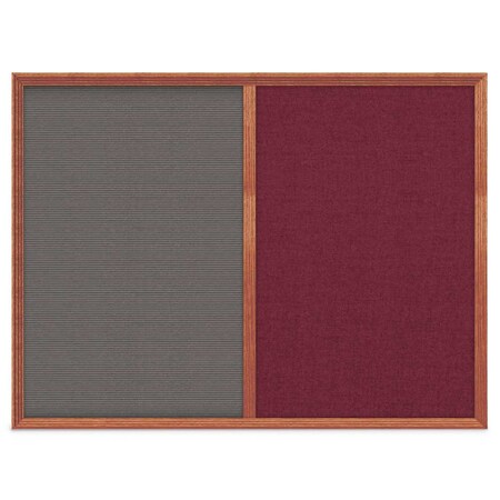 United Visual Products Slim Style Indoor Enclosed Corkboard, 12 UV500SC-GOLD-FORBO